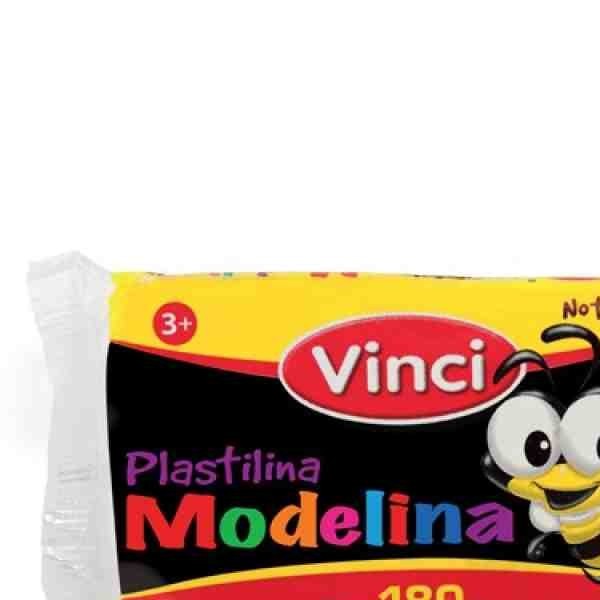 PLASTILINA MODELINA VINCI 180G. NEGRO E.5 C.100